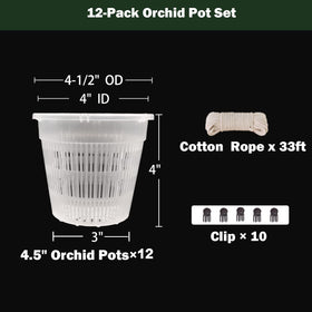 Tialero orchid pot with holes side view shows ventilation for healthy roots