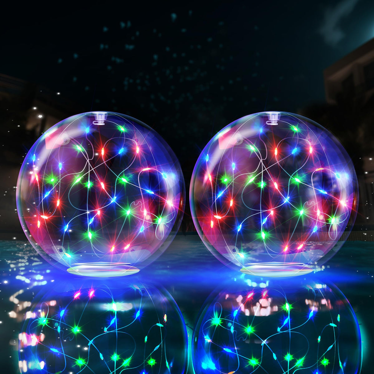 TIALLY Fairy Solar Floating Pool Light on water adds ambient glow for evening swims
