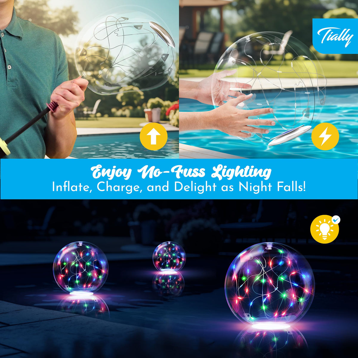 TIALLY Fairy Solar Floating Pool Light makes a thoughtful gift for pool lovers