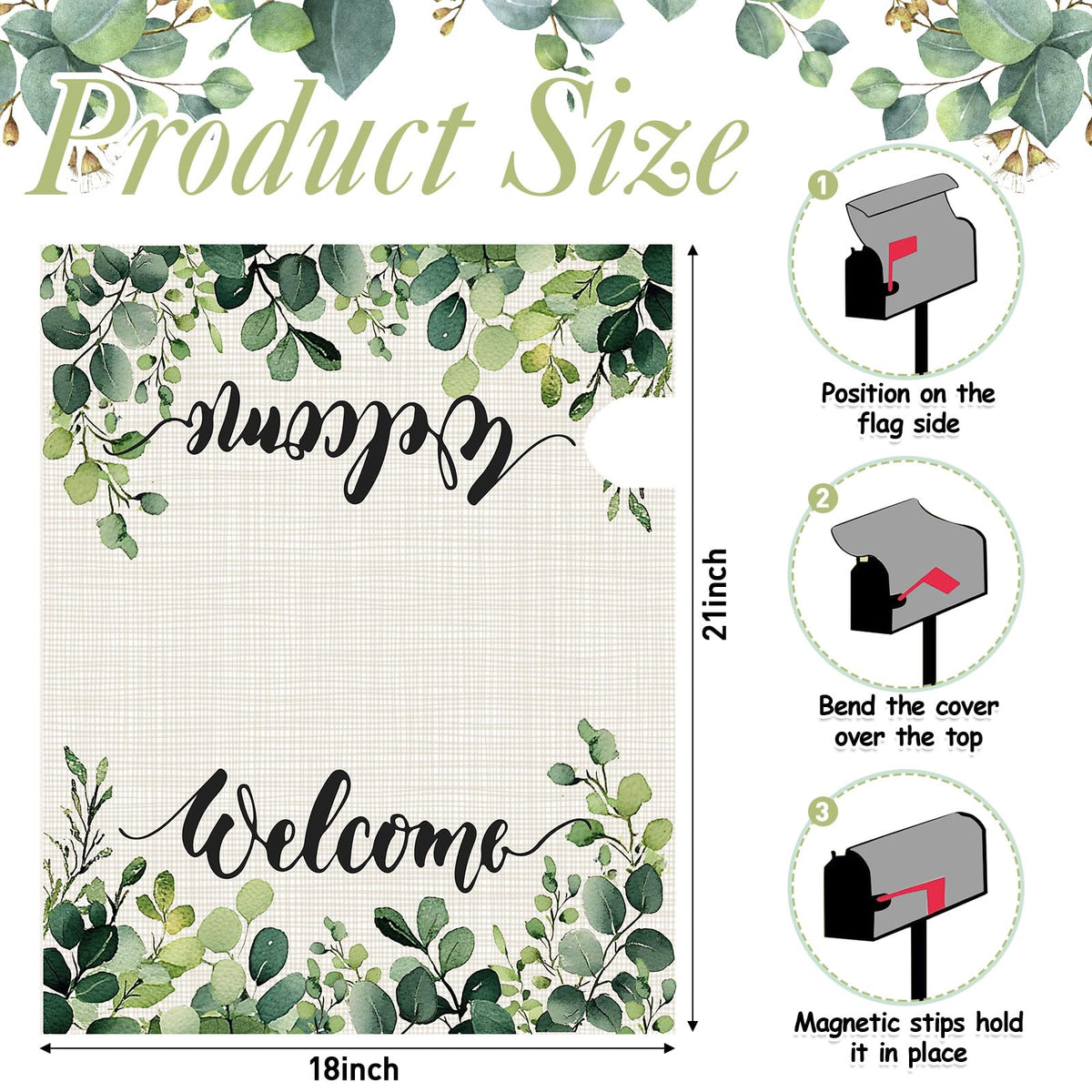 Spring leaves design enhances garden aesthetics and welcomes guests.