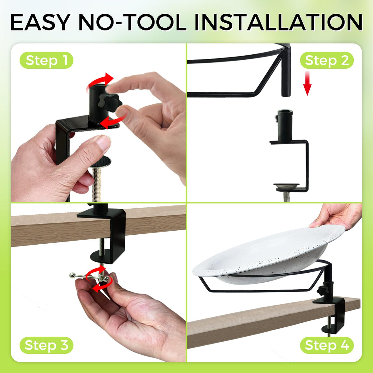 TIANCENTRAL H detachable bowl simplifies cleaning and refilling on balconies.