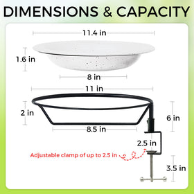 TIANCENTRAL H frost-proof bowl made of polypropylene endures all seasons.