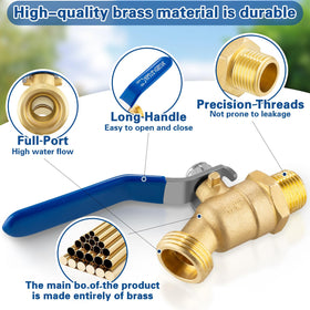 TiantianUp brass faucet features leak-proof installation with rubber washers and tape.
