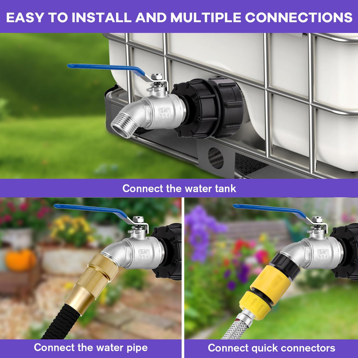 Easy twist installation with no tools required for quick setup.