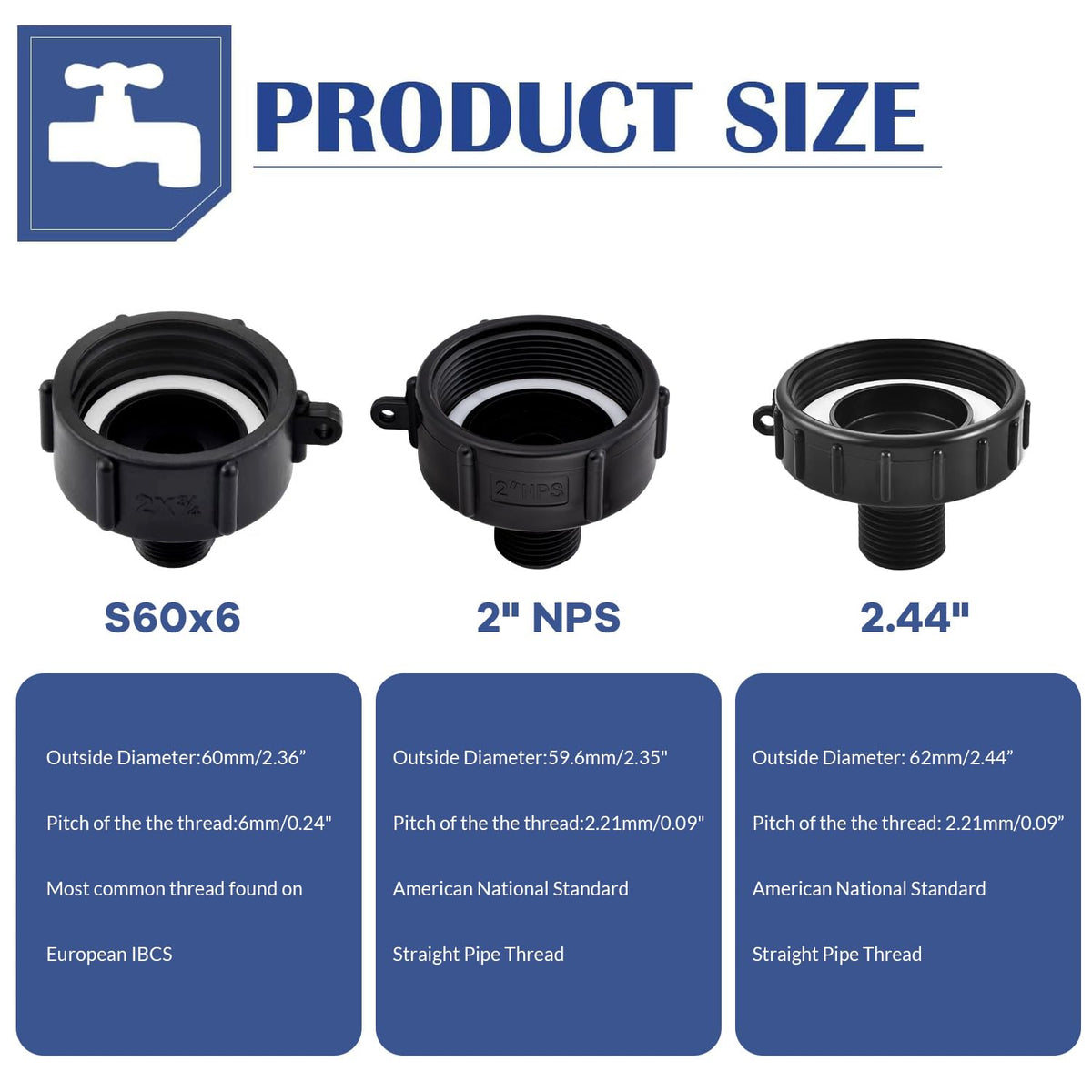 TianTianUp food-grade plastic adapter delivers durable, safe use with liquid storage.