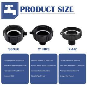 TianTianUp food-grade plastic adapter delivers durable, safe use with liquid storage.