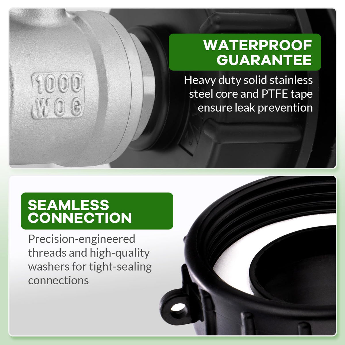 Large-flow core valve ensures faster, steadier water drainage.