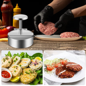TIANTOU burger press ergonomic handle provides comfortable, effortless pressing.