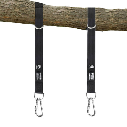TianXi tree swing strap kit over a sturdy branch for quick setup.