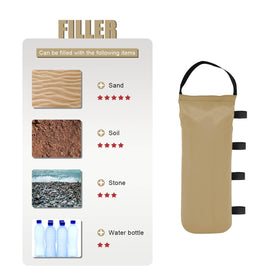 Dimensions 23 by 9.1 by 6 inches offer versatile filling options for TIAOFY weights.