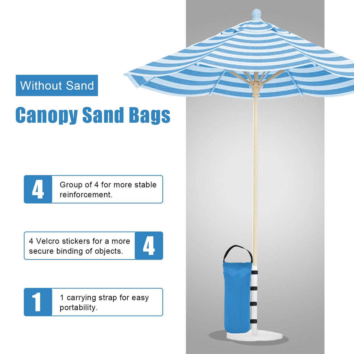 TIAOFY blue weights folded for compact storage after use