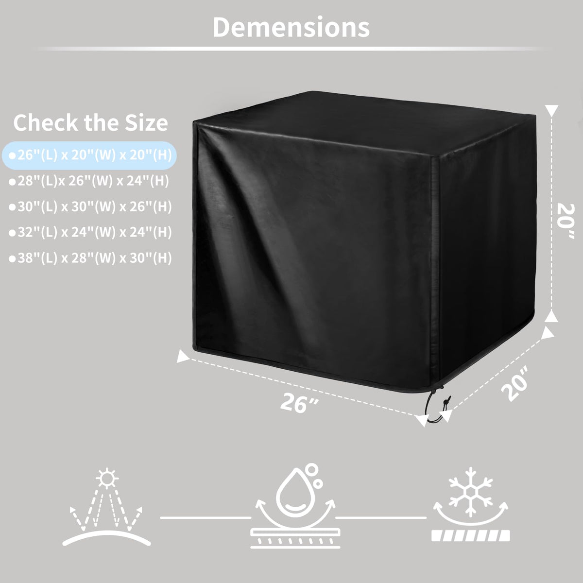 TIAOFY generator cover features adjustable hem cord for a snug fit on different models