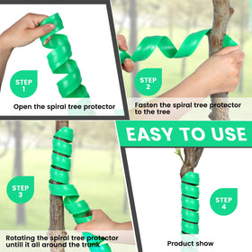 tiaotyu spiral tree trunk protector cut to fit as trunk grows