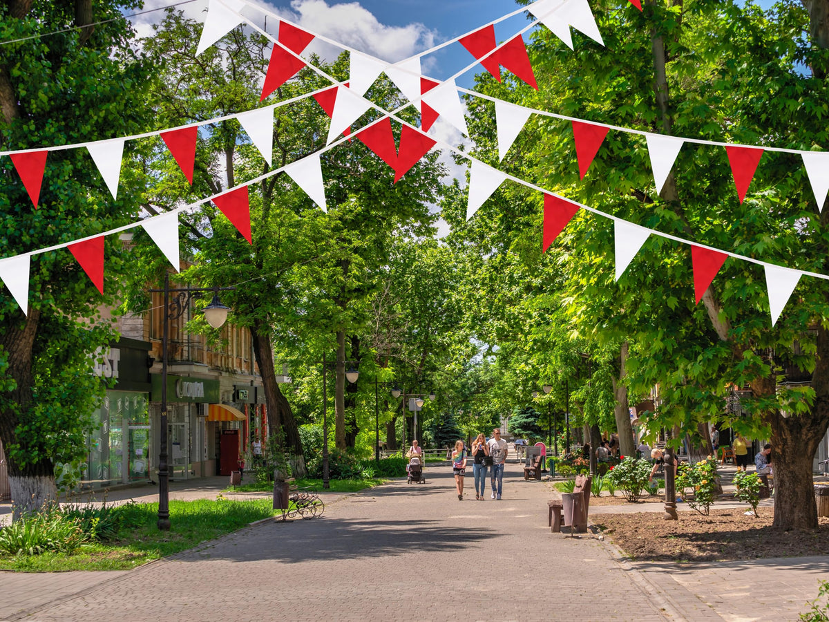 durable polyester banner flags by tibijoy designed for reuse and easy hanging