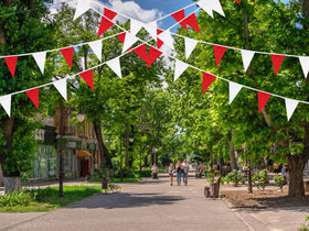 durable polyester banner flags by tibijoy designed for reuse and easy hanging