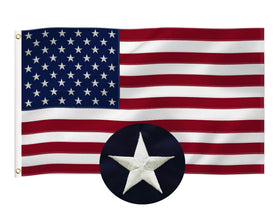 Tibijoy Texas flag with reinforced stitching for long-lasting daily use.