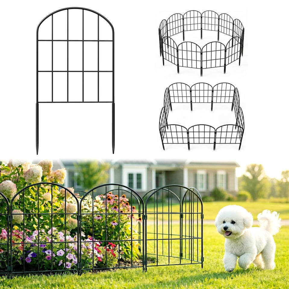 Ticanros decorative garden fence panel ready for easy setup and yard display