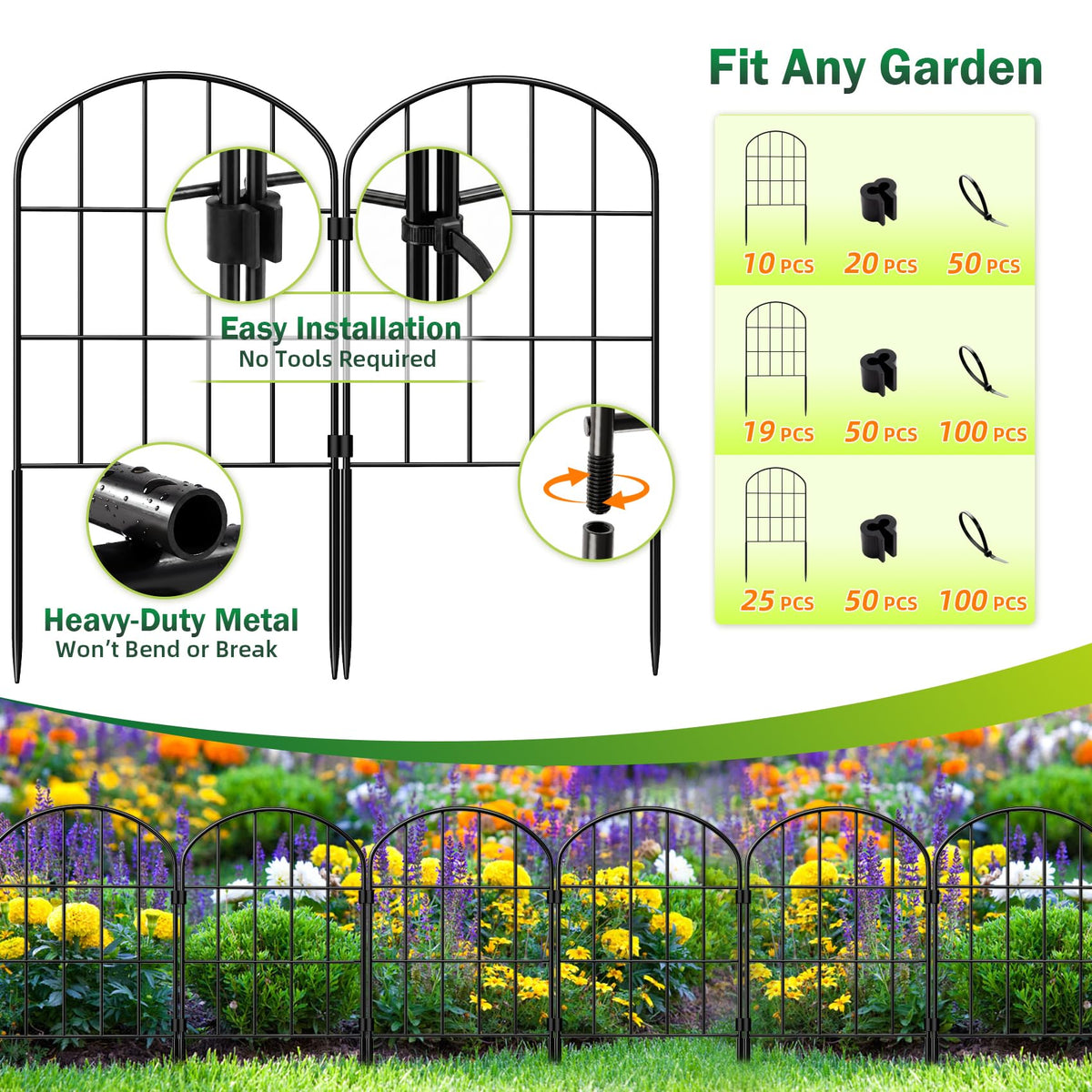Ticanros rustproof metal edging stays steadfast against weather for outdoor decor