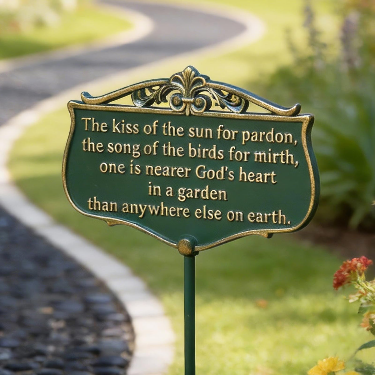 TICKCACY removable stake garden sign enables flexible placement among flowers.