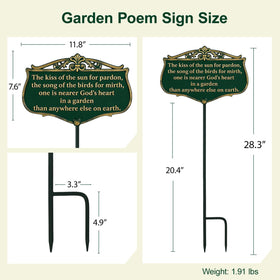TICKCACY weatherproof aluminum sign resists sun and rain for years of display.