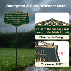 TICKCACY double-side garden sign elevates any outdoor area without crowding.