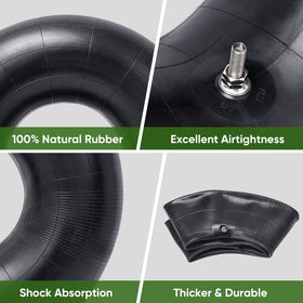 TICONN wheelbarrow inner tube installation shown for quick, tool-free swaps.