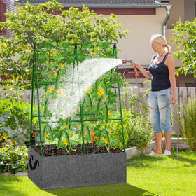 Tidponra trellis netting provides sturdy climbing support and airflow.