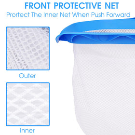 Tidymister double-layer net increases durability during heavy cleaning.