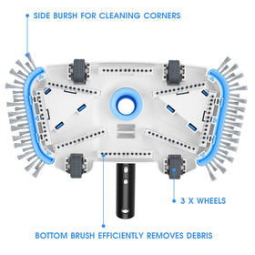 Tidymister enhanced pool vac head stainless spring keeps secure grip