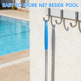 TidyMister smooth-edge frame protects pool surfaces during cleaning.