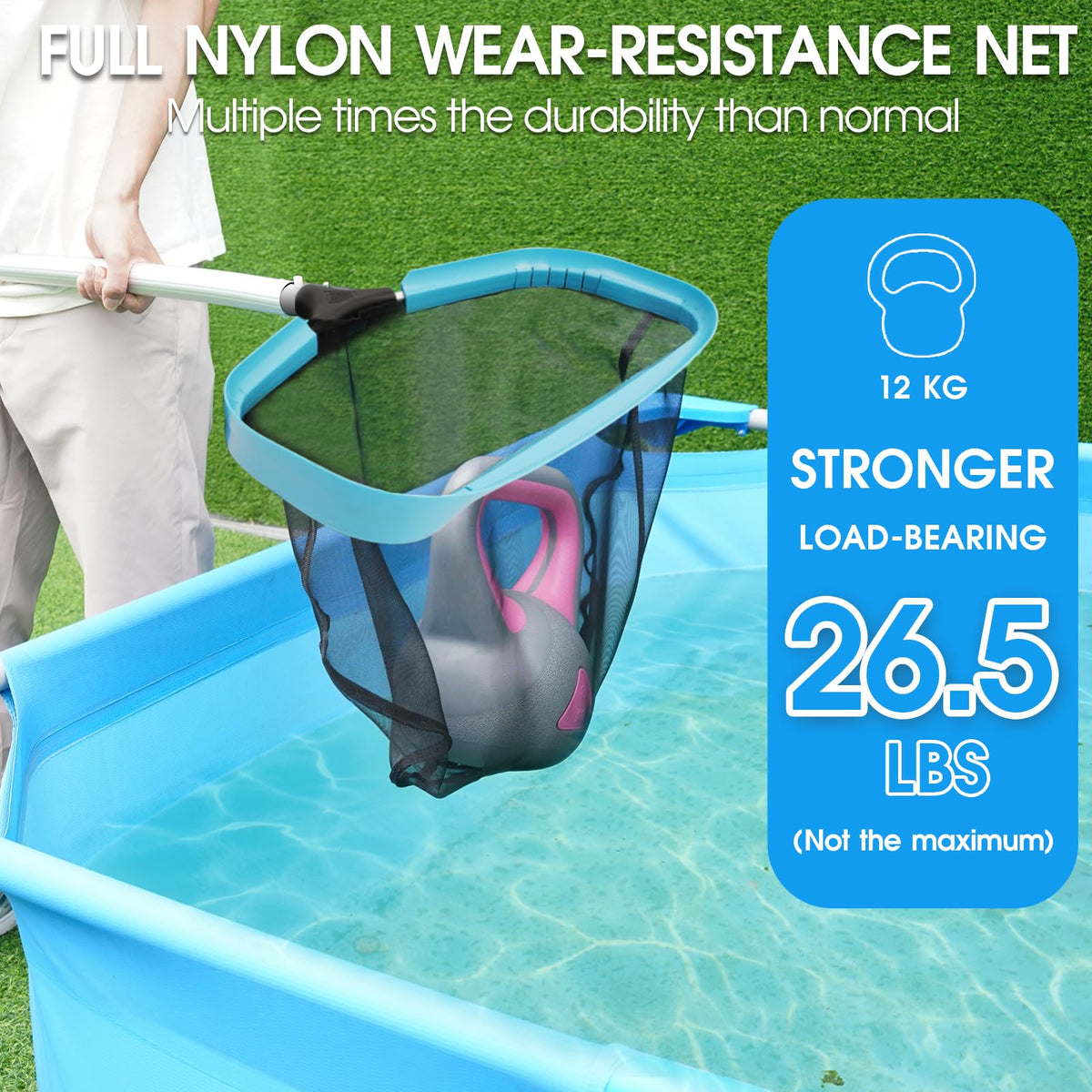 Tidymister strong handle reduces fatigue during heavy debris cleaning.
