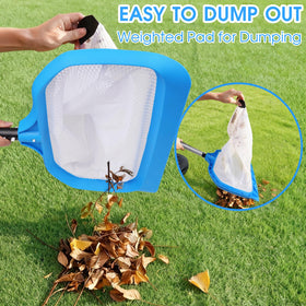 Tidymister pool skimmer works on above-ground and in-ground pools.