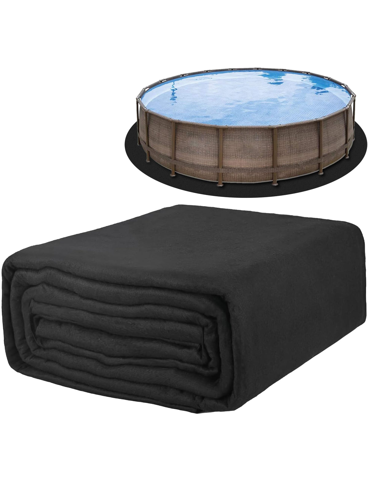 TIEBOLA 15-foot round pool liner pad durability protects liners from punctures