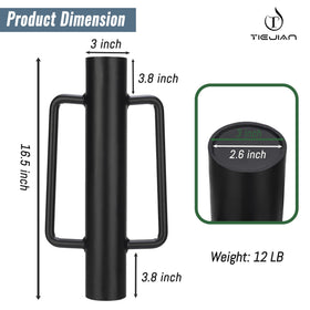 TIEJIAN fence post driver top view shows precise alignment for posts