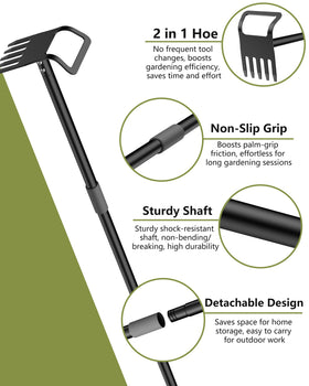 Long-lasting durable steel build ensures smooth operation on tough soils.