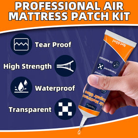 Tiepetly transparent square patches versatile for different tears.
