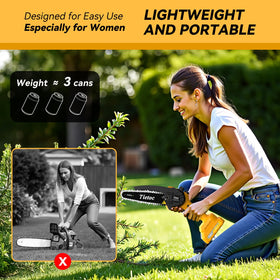 Tietoc mini chainsaw battery charging and maintenance steps