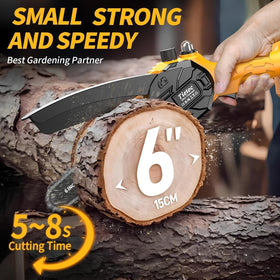 Tietoc mini chainsaw upgraded 880W motor for efficient cutting
