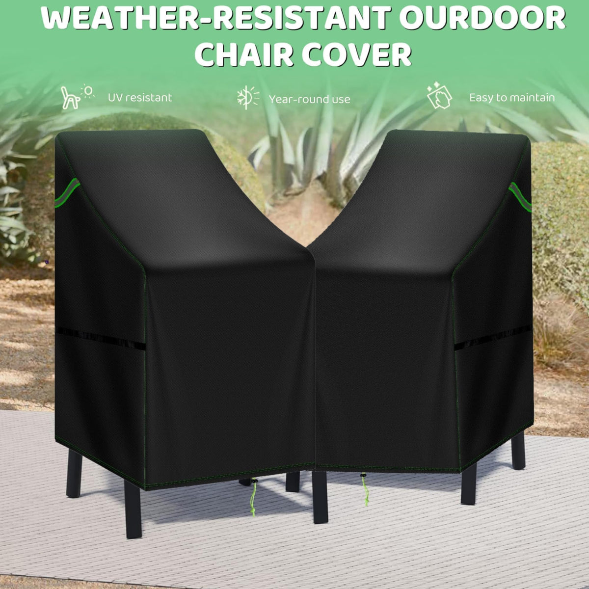 TIFILE drawstring and side straps secure covers on windy days