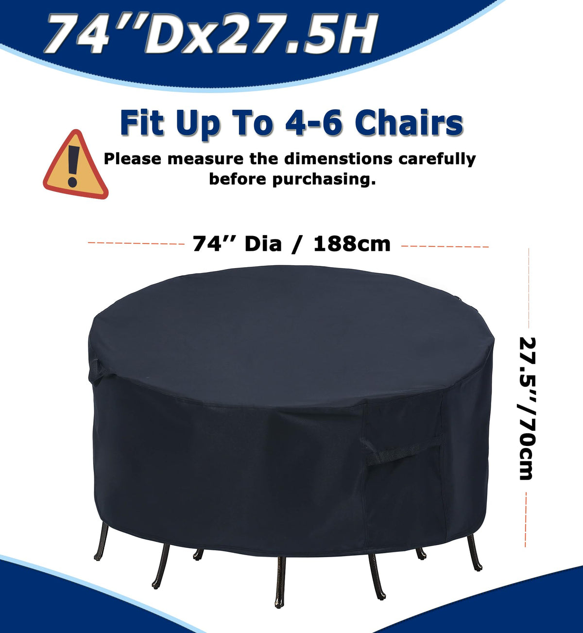 TIFILE fire pit round cover keeps heat-safe materials dry during outdoor evenings.