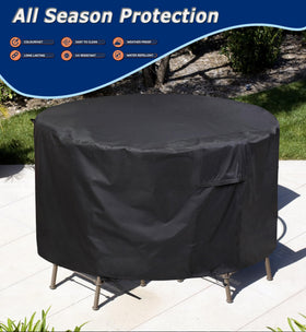 TIFILE cover secures with four corner straps to withstand windy conditions.