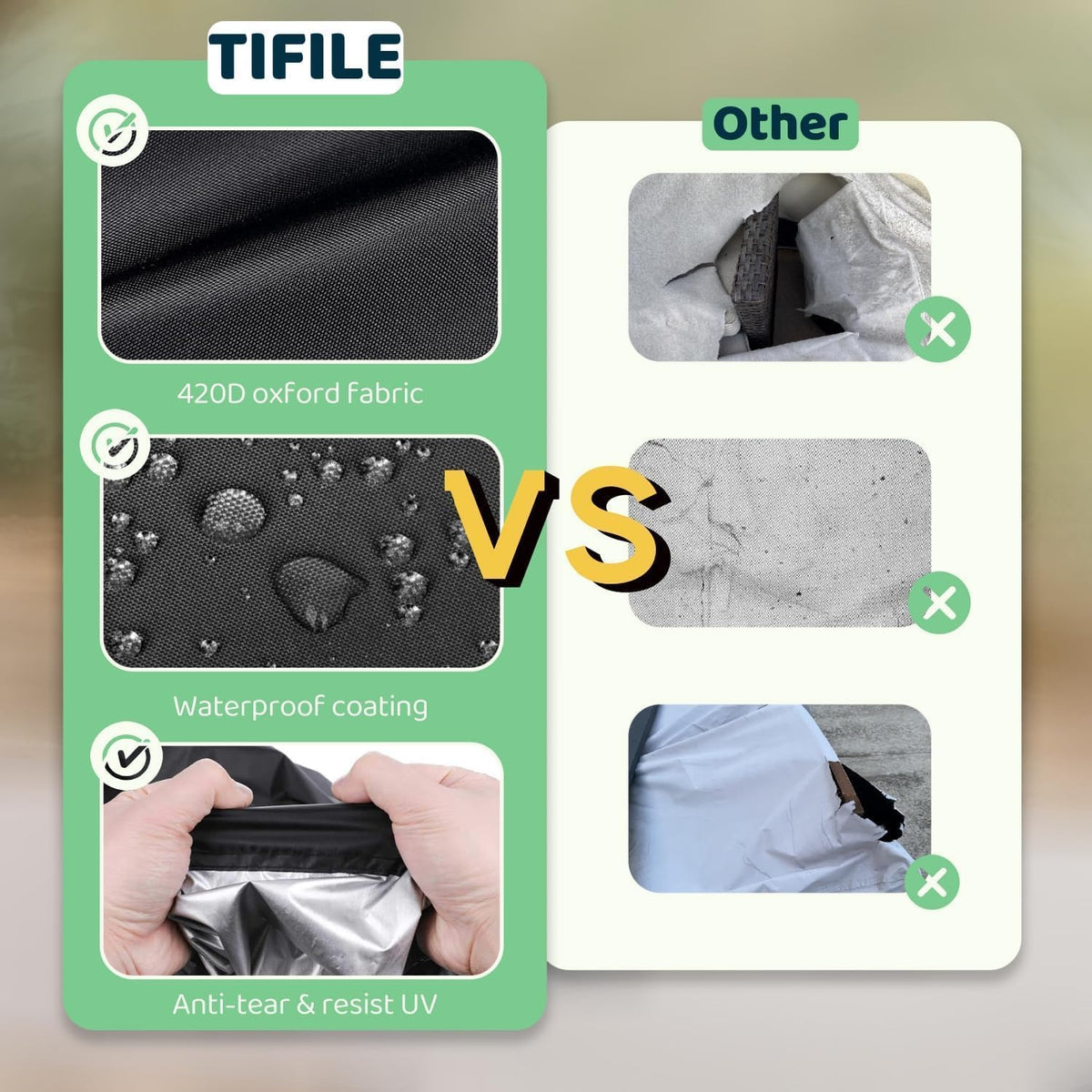 TIFILE reflective handles enable easy installation and removal