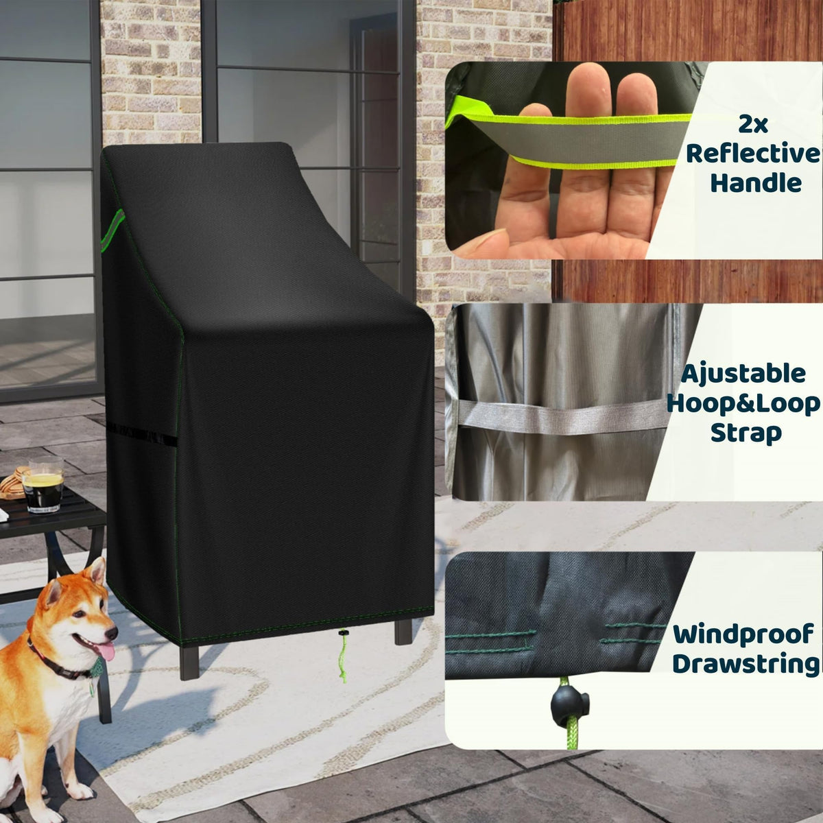 TIFILE two-pack set keeps outdoor chairs ready for use