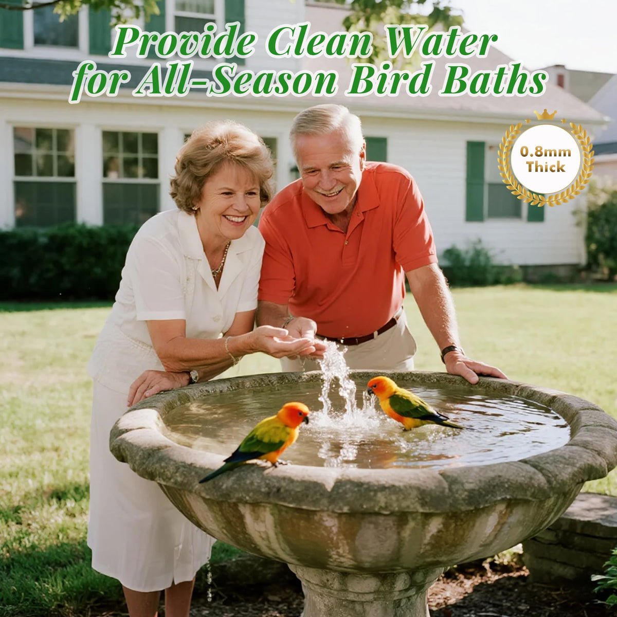 Tiftoxify bird bath disk universal-fit installation on bowls.
