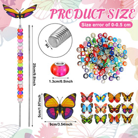 Tigeen 12-color crystal beads add sparkle to beaded garden stakes.