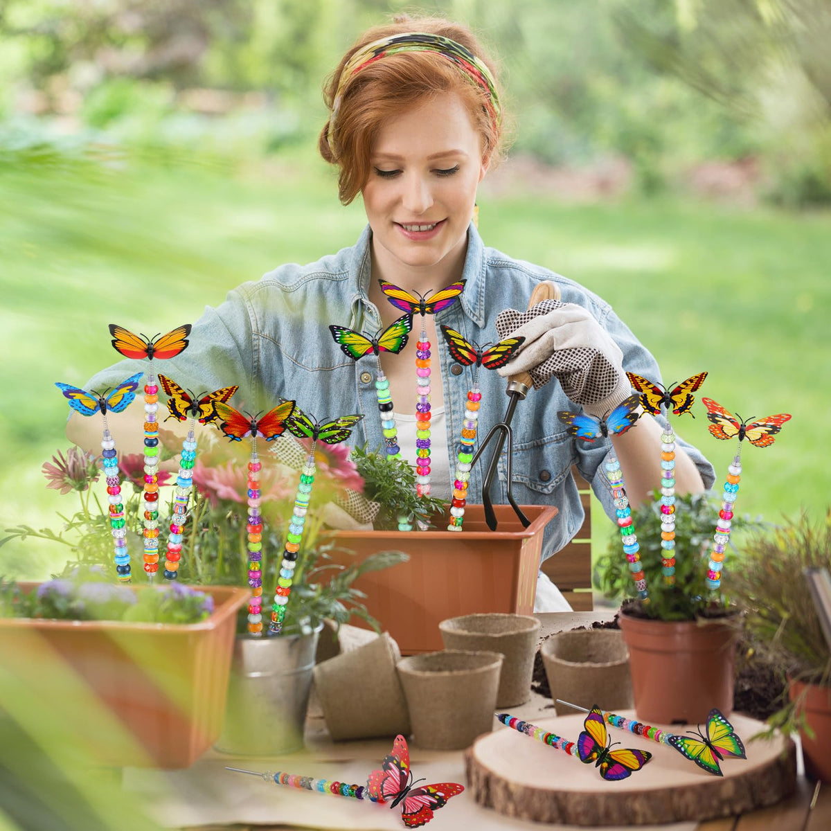 Tigeen versatile garden decor set for indoor and outdoor seasonal displays.