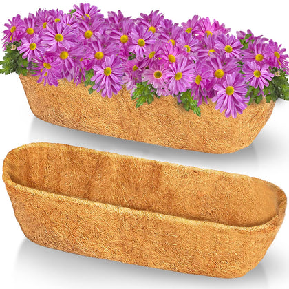 TigeJoy 36-inch coco liner close-up shows durable planter replacement