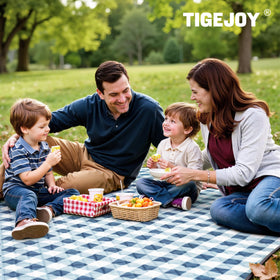 TigeJoy camping ground cover used on uneven terrain for warmth