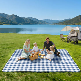 TigeJoy extra large blanket folded compactly with velcro for easy transport
