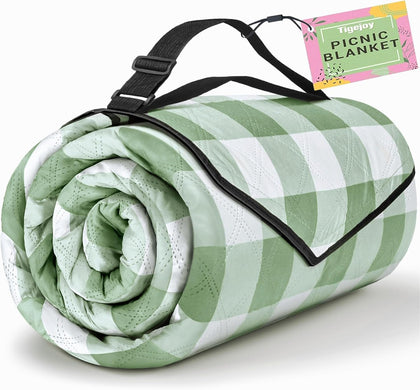 TigeJoy blanket folded compact for easy carrying and storage.